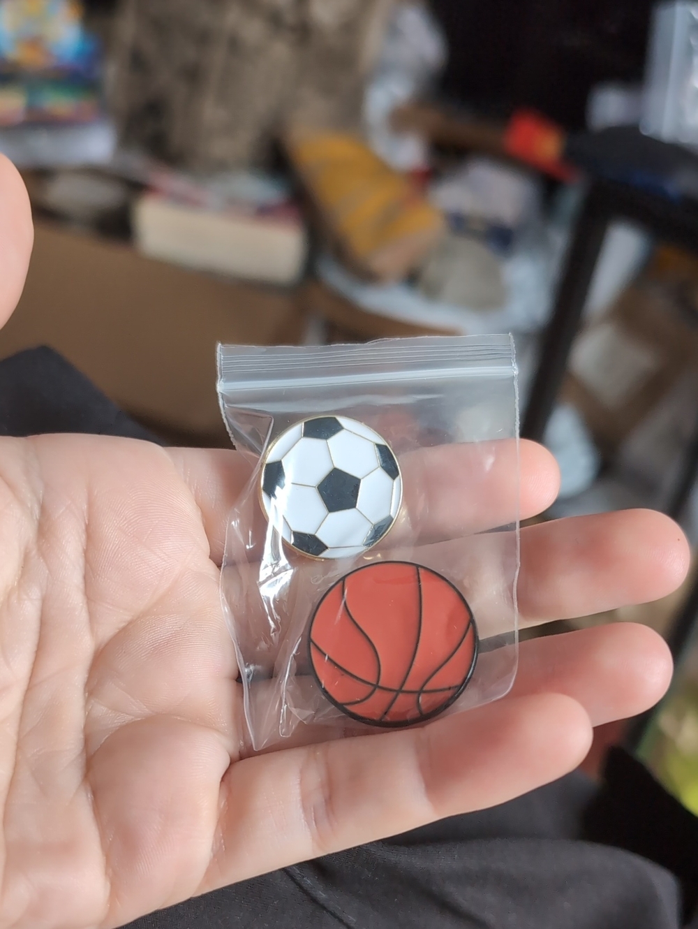 2$ Add On⭐ Sports (Basketball & Soccer Ball) Pin
